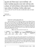 Báo cáo Quan hệ tình dục vợ chồng và mối tương quan của nó với sự hài lòng về đời sống hôn nhân trong gia đình ở nông thôn hiện nay