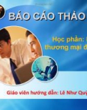 Báo cáo thảo luận: Tiềm năng, thực trạng phát triển thương mại Việt Nam