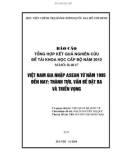 Báo cáo khoa học: Việt Nam gia nhập ASEAN từ năm 1995 đến nay thành tựu , vấn đề đặt ra và triển vọng