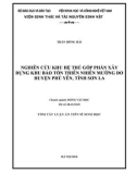 Tóm tắt luận án Tiến sĩ Sinh học: Nghiên cứu khu hệ thú góp phần xây dựng khu bảo tồn thiên nhiên Mường Do huyện Phù Yên, tỉnh Sơn La