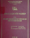 Khóa luận tốt nghiệp: Vốn nước ngoài đối với phát triển khu vực kinh tế tư nhân