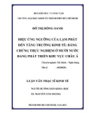 Luận văn Thạc sĩ Kinh tế: Hiệu ứng ngưỡng của lạm phát đến tăng trưởng kinh tế - Bằng chứng thực nghiệm của 10 nước đang phát triển khu vực châu Á