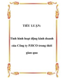 TIỂU LUẬN: Tình hình hoạt động kinh doanh của Công ty PJICO trong thời gian qua