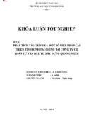 Khóa luận tốt nghiệp chuyên ngành Tài chính: Phân tích tài chính và một số biện pháp cải thiện tình hình tài chính tại Công ty Cổ phần Tư vấn Đầu tư Xây dựng Quang Minh