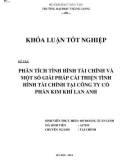 Khóa luận tốt nghiệp: Phân tích tình hình tài chính và một số giải pháp cải thiện tình hình tài chính Công ty Cổ phần Kim khí Lan Anh