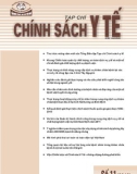 Tạp chí chính sách Y tế số 11 năm 2013