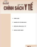 Tạp chí chính sách Y tế số 6 năm 2012