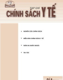 Tạp chí chính sách Y tế số 8 năm 2011