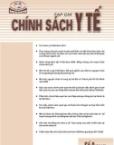 Tạp chí chính sách Y tế số 9 năm 2012