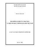 Luận văn Thạc sĩ Kinh tế chính trị: Bảo hiểm xã hội của Nhật Bản và một số gợi ý chính sách cho Việt Nam