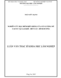 Luận văn Thạc sĩ Khoa học lâm nghiệp: Nghiên cứu đặc điểm biến động của sản lượng mủ cao su tại Lai Khê - Bến Cát - Bình Dương