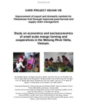 Báo cáo nghiên cứu khoa học Study on economics and socioeconomics of small scale mango farming and cooperatives in the Mekong River Delta, Vietnam 