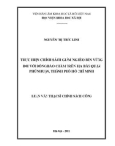 Luận văn Thạc sĩ Chính sách công: Thực hiện chính sách giảm nghèo bền vững đối với đồng bào Chăm trên địa bàn quận Phú Nhuận, thành phố Hồ Chí Minh