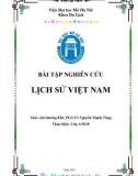 Báo cáo: Nghiên cứu lịch sử VN