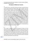 IELTS Academic Reading Sample 82 - The Impact of Wilderness Tourism