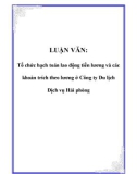 LUẬN VĂN: Tổ chức hạch toán lao động tiền lương và các khoản trích theo lương ở Công ty Du lịch Dịch vụ Hải phòng