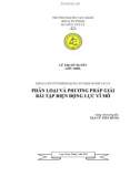 KHÓA LUẬN TỐT NGHIỆP NGÀNH VẬT LÝ PHÂN LOẠI VÀ PHƯƠNG PHÁP GIẢI BÀI TẬP ĐIỆN ĐỘNG LỰC VĨ MÔ 