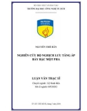 Luận văn Thạc sĩ Kỹ thuật điện: Nghiên cứu bộ nghịch lưu tăng áp bảy bậc một pha