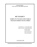 Luận văn: Nghiên cứu ứng dụng công nghệ 4G cho mạng di đông Viettel Mobile