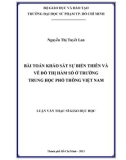 Luận văn Thạc sĩ Giáo dục học: Bài toán khảo sát sự biến thiên và vẽ đồ thị hàm số ở trường trung học phổ thông Việt Nam