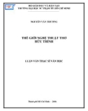 Luận văn Thạc sĩ Văn học: Thế giới nghệ thuật thơ Hữu Thỉnh