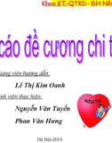 Tìm hiểu văn hóa doanh nghiệp tại tổng công ty giày Thượng Đình - Thanh Xuân -Hà Nội trong xu thế hội nhập