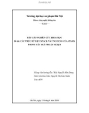 Báo cáo nghiên cứu khoa học: Cấu trúc dữ liệu stack và ứng dụng của stack trong các giải thuật đệ qui