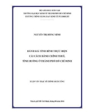 Luận văn Thạc sĩ Chính sách công: Đánh giá tình hình thực hiện cải cách hành chính thuế, tình huống ở thành phố Hồ Chí Minh