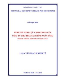 Luận văn Thạc sĩ Kinh tế: Đánh giá năng lực cạnh tranh của Công ty Cho thuê tài chính Ngân hàng TMCP Công thương Việt Nam