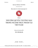 Đề tài NHƯỢNG QUYỀN THƯƠNG MẠI TRONG NGÀNH THỰC PHẨM TẠI VIỆT NAM