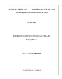 Luận văn Thạc sĩ Kinh tế: Kiểm định mô hình đường cong Phillips tại Việt Nam