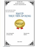 BÀI TẬP CHUYÊN ĐỀ: HACCP thực tiễn áp dụng