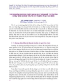 Báo cáo nghiên cứu khoa học Thử nghiệm phương pháp ngoại suy thống kê tuyến tính để dự báo những yếu tố khí tượng thủy văn biển 