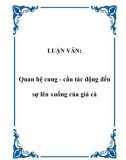 LUẬN VĂN: Quan hệ cung - cầu tác động đến sự lên xuống của giá cả