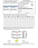 Đáp án đề thi cuối học kỳ I năm học 2017-2018 môn Kỹ thuật điện - Điện tử (Mã đề 2B) - ĐH Sư phạm Kỹ thuật