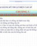 Bài giảng Kỹ thuật điện cao áp: Chương 3 - Bảo vệ chống sét đánh trực tiếp