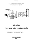 Bài giảng thực hành điện tử công suất - Phan Hữu Tước