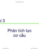 Bài giảng Nguyên lý máy: Bài 3 - TS. Nguyễn Xuân Hạ