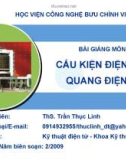 Bài giảng Cấu kiện điện tử và quang điện tử - ThS. Trần Thục Linh