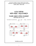 Giáo trình Mạch điện (Nghề: Điện công nghiệp - Trung cấp) - Trường Cao đẳng Cơ điện Xây dựng Việt Xô