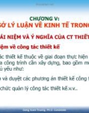 Bài giảng Kinh tế xây dựng: Chương V - ThS. Đặng Xuân Trường