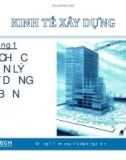 Bài giảng Kinh tế xây dựng - Chương 1: Tổ chức quản lý xây dựng cơ bản