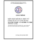 Giáo trình Điện tử công suất và ứng dụng (Nghề: Công nghệ kỹ thuật điều khiển và tự động hóa - Trình độ Cao đẳng): Phần 1 - Trường Cao đẳng Nghề An Giang