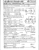Đề kiểm tra giữa học kỳ II năm học 2013 - 2014 môn Kỹ thuật điện - Mã đề 960