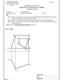 Đề kiểm tra giữa học kỳ môn Vẽ kỹ thuật 1A - ĐHBK