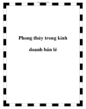 Phong thủy trong kinh doanh bán lẻ