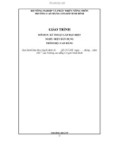 Giáo trình Kỹ thuật lắp đặt điện (Nghề: Điện dân dụng) - CĐ Cơ Giới Ninh Bình