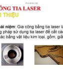 Bài giảng Gia công tia Laser