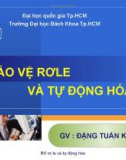 Bài giảng Bảo vệ Rơle và tự động hóa: Chương 4 - Đặng Tuấn Khanh