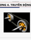 Bài giảng chi tiết máy - Chương 4: Truyền động đai